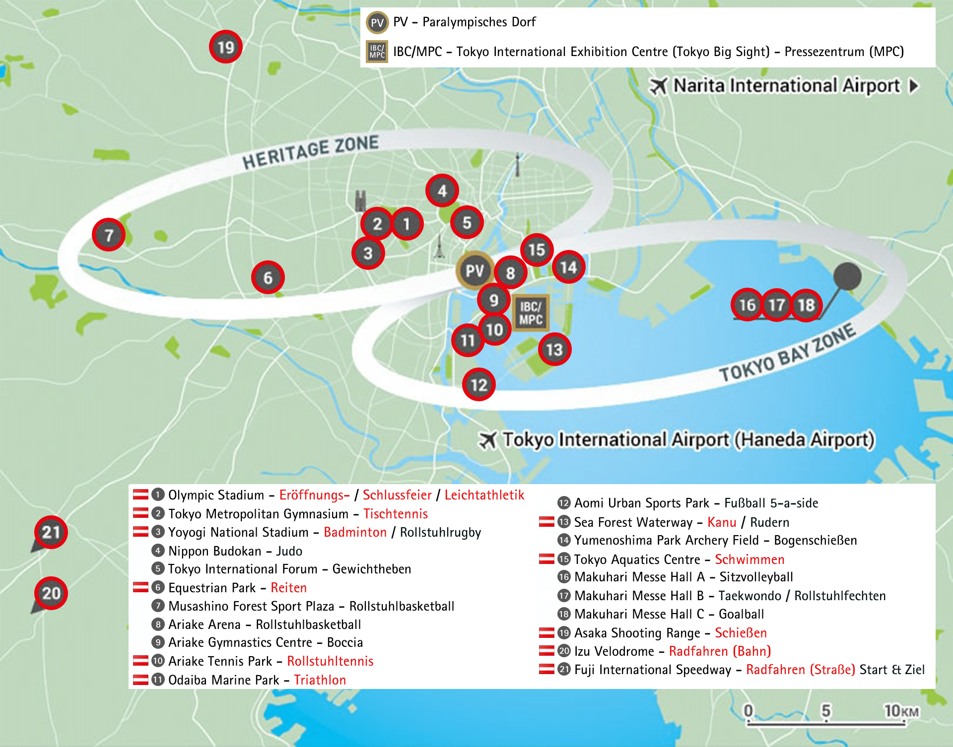 Tokyo 2020 Map