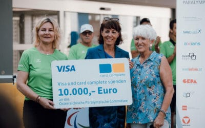 Zukunftsscheck: Visa unterstützt ÖPC mit 10.000 Euro