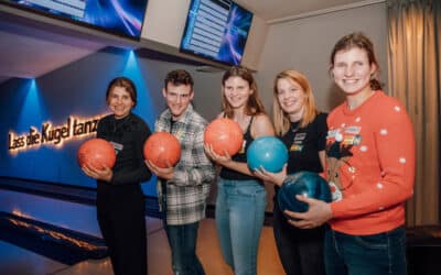 Gute Stimmung beim Sporthilfe Charity-Xmas-Bowling