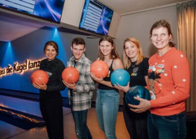 Gute Stimmung beim Sporthilfe Charity-Xmas-Bowling