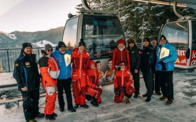 Feierlich enthüllt: Skifamilie Aigner bekommt eigene Gondel
