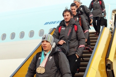 Empfang des oesterreichischen Paralympic Team am Flughafen Wien Schwechat