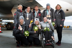 Empfang des oesterreichischen Paralympic Team am Flughafen Wien Schwechat