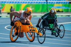 400 m Vorlauf im Rennrollstuhl , XV. Paralympische Sommerspiele Rio de Janeiro 2016