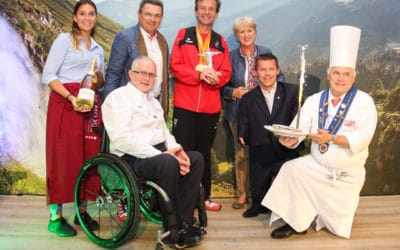 Sir Philip Craven bei Pepo Puchs Medaillenfeier