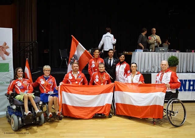 Top Ergebnis für die Österreichischen Rollstuhltanzsportler:innen : 8-mal Gold, 1-mal Silber und 4-mal Bronze.