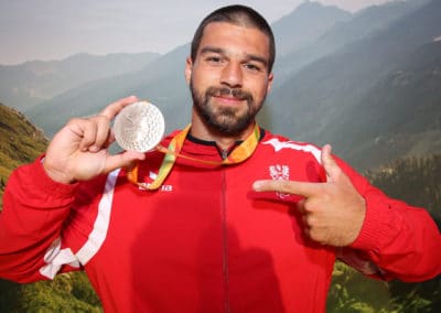 Besondere Turnstunde mit Kanute Mendy Swoboda