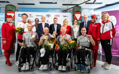 Welcome back: Großer Empfang für Paralympic Team Austria